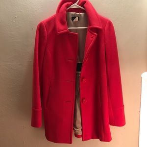 Pink J Crew Pea Coat